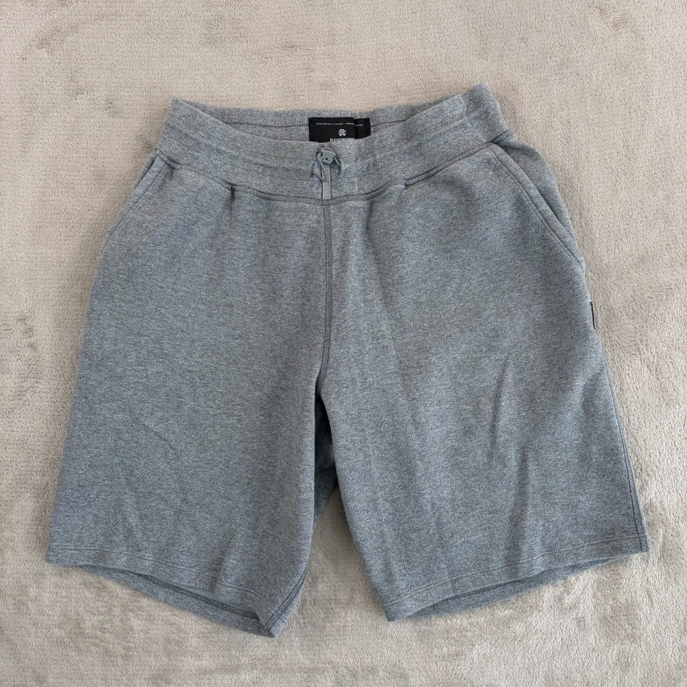 REIGNING CHAMP Performance Sweat Shorts in Grey Men‎ Small Drawstring Active Gym